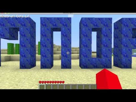 how to make the letter b in minecraft