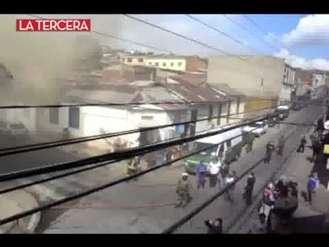Incendio en Iglesia San Francisco de Valparaíso