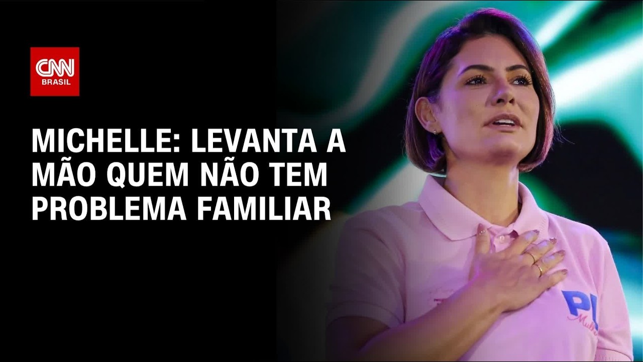 Família Bolsonaro: Levanta a mão quem não tem problema familiar, diz Michelle | CNN 360°