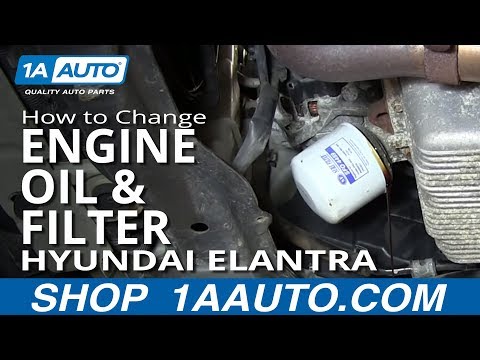 How To Change Engine Oil and Filter 2001-06 Hyundai Elantra 2.0L