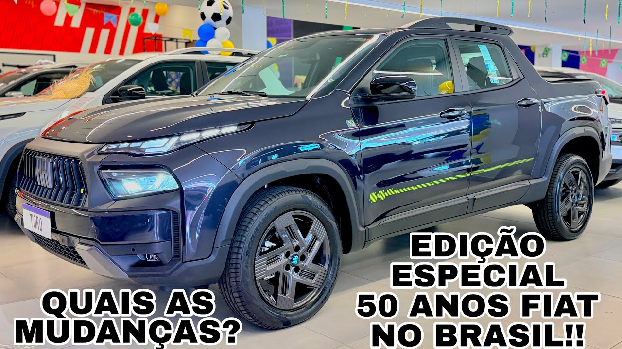 NOVÍSSIMA FIAT TORO 2027 EDIÇÃO ESPECIAL 50 ANOS FIAT NO BRASIL | AINDA VALE A PENA??