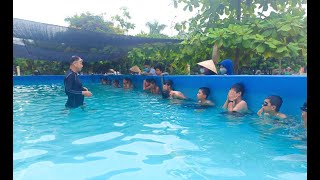 Phường Phương Nam khai giảng lớp dạy bơi miễn phí cho trẻ em có hoàn cảnh khó khăn