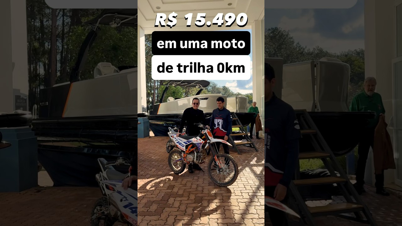 R$ 15.490 em uma moto de trilha 0km