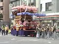 神輿渡御の山車の様子