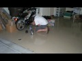Jason dorking around w/ the Tomos Sprint Moped