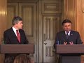 The PM and Pervez Musharraf, President of Pakistan.