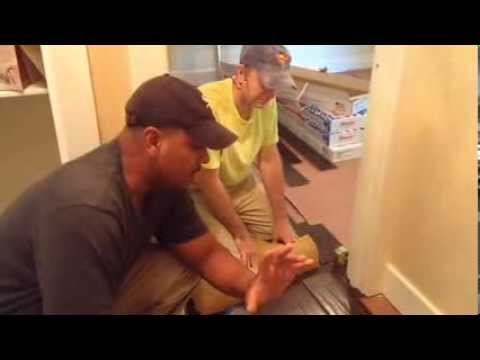 how to fit t&g flooring