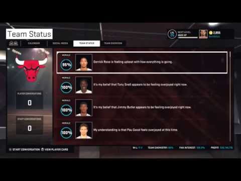 how to boost team chemistry in nba 2k15