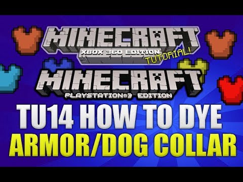 how to dye leather armor in minecraft ps3 edition