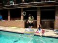 mishee at the pool