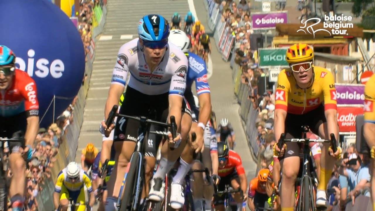 Fabio Jakobsen wint sprint op de Wandelaar en is nieuwe leider in Baloise Belgium Tour