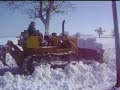 Déneigement au bouteur
