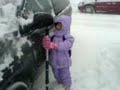 Cleaning snow off the car - part 2