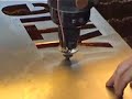Stage 2: Laser Cutting Stainless Steel YouTube 3D Logo