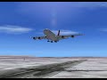 FS2004 THY A380-800 Landing