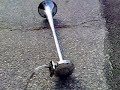Honking a Klaxon airhorn