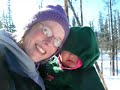 snow trip to the cabin