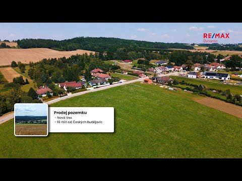 Video Prodej stavebního pozemku v Nové Vsi u Českých Budějovic