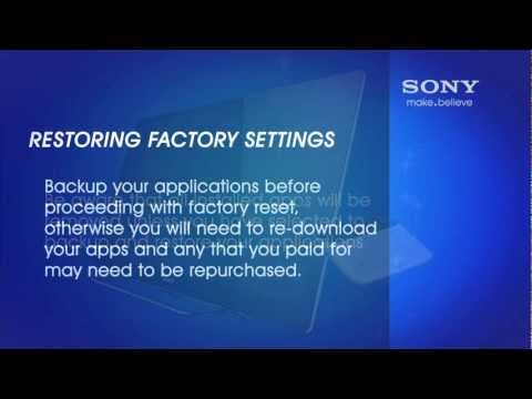 reset Sony Bravia - Sony wants your feedback! http://bit.ly/WcYjMO If your Sony Internet tv encounters an issue which technical support is unable to fix, you may need to perform...