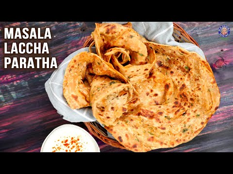 Masala Laccha Paratha Recipe | Laccha Paratha With Wheat Flour | Layered Crispy Paratha | Meal Ideas