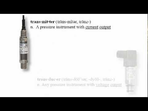 Characteristics of pressure sensors, transducers & transmitters Video Image