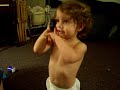 Lilly using the phone