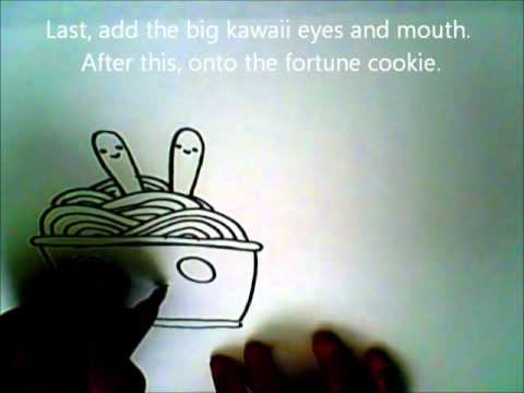 how to draw noodles