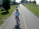 Biking through Myrtle Edwards Park