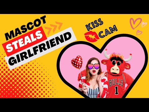Mascot Steals Girlfriend on Kiss Cam! Hahaha!