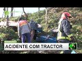 V�DEO: Septuagen�rio sofreu acidente com tractor