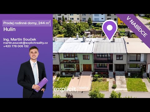 Video Prodej rodinné domy, 244 m² - Hulín