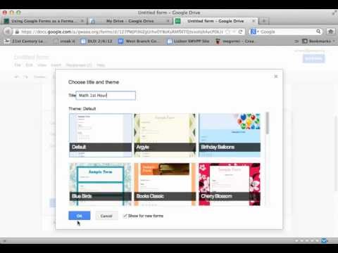 how to create google form