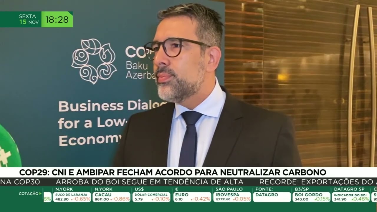 COP29: CNI e Ambipar fecham acordo para neutralizar carbono