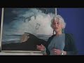 randy olsen chats with elaine madsen, mother of michael & virginia madsen about her poem 'a tiny bit  of me.'  elaine reads the poem and shows us a painting that was inspired from a reading of this poem.
