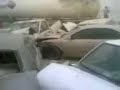 Very Huge Car accident in Saudi Arabia ( 80 cars !! )
