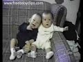 This is so cute The baby on the right doesnt seem very pleased that he has the hiccups but the baby on the left thinks its really funny What a great video cute baby sitting on a sofa sits near his sister and laughs every time she hiccups funny see more at www freebabyclips com cute funny humour baby hiccup giggle babies hiccups funny cute laugh at www freebabyclips com