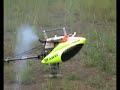 Cutting Grass with TREX600 Nitro Helicopter