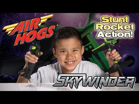 Air Hogs SKYWINDER RC Stunt Rocket Action!