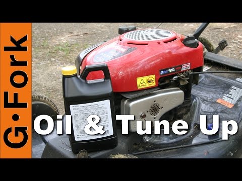 how to drain the oil from a lawn mower