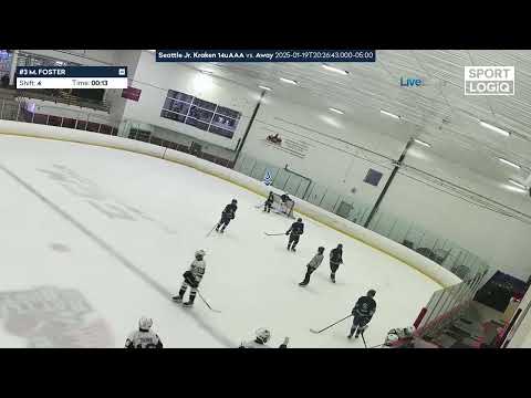 Game Shifts 1/19/25 Seattle Jr. Kraken 14uAAA Vs. Tri-Valley Bulls 14uAAA