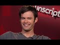 bill hader and anna faris interview each other and answer questions from viewers about their movie, cloudy with a chance of meatballs.
