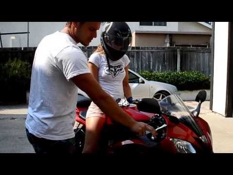 R6 - Teaching the girlfriend how to drive a motorcycle. Unfortunately I don't have a 250cc, otherwise it would have been much easier. I don't recommend learning o...