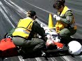 This 5 minute movie clip shows personnel from NASA's Dryden Flight Research Center and Edwards Air Force Base conducted a training exercise on May 5, 2007, that would enable them to effectively handle the rescue of a space shuttle crew in the unlikely event of a landing mishap at the base. The exercises are held periodically to train Air Force fire/rescue and medical crews in aiding the shuttle crew in exiting the shuttle after a simulated landing mishap on or near the Edwards runway, escaping from the mishap area, and after triage assessment, safely evacuating injured crew members. Although NASA's Kennedy Space Center in Florida is the landing site of choice for space shuttle missions, Edwards AFB remains the primary alternate landing site in case weather or other situations preclude Florida as a landing option.