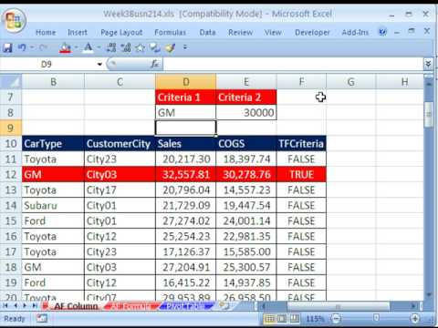 how to isolate specific data in excel
