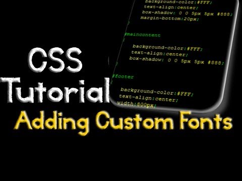 how to attach font in css