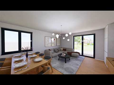 Video Prodej novostavby rodinného domu 4+kk s garáží v obci Kozomín