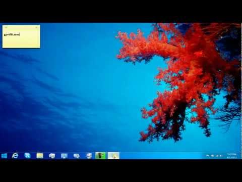 how to lock screen windows 8