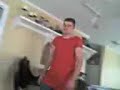 I was awaken by Jeef trying to jump on me wearing a sexy nighty he found in my closet