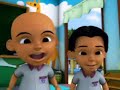 EPISODE 11 : Upin and Ipin learn about the meaning and significance of Lailatul Qadr from Opah. They decide that they will stay on in the mosque after night prayers to recite the Qur'an and perform supplications instead of playing. On arrival at the mosque, Ehsan and Fizi invites the twins to play firecrackers after the prayers. However, Upin and Ipin stick to their plan and stay on in the mosque. Meanwhile, fireworks explode in the background... EPISODE 12 : Upin and Ipin's classmates are abuzz over Fizi's bandaged hand. Fizi relates what happened the night before. Miss Jasmin then enters the class and begins a discussion on the reasons and benefits of fasting. The class ends with everyone asking for forgiveness from one another.