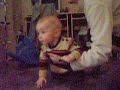 Alvin 7 months + 15 days standing, walking, falling